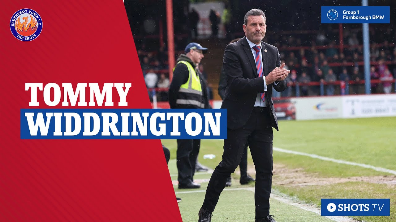 TOMMY WIDDRINGTON PRE-MATCH: Isuzu FA Trophy Final