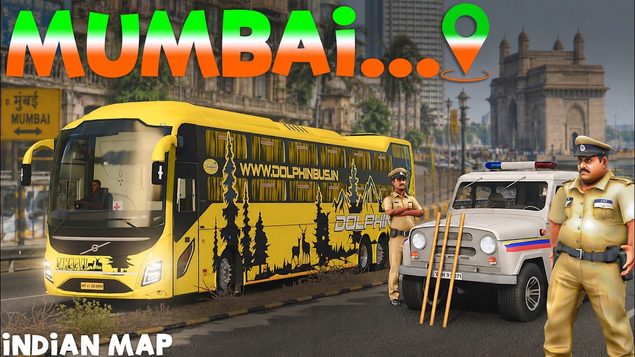 Finally MUMBAI for Euro Truck Simulator 2 | Volvo 9600 Dolphin Bus | Indian Map #ets2