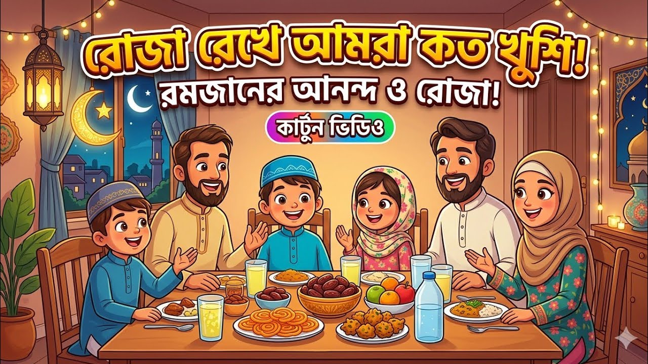 রমজান এসেছে Bangla cartoon video. Bongo bros #ai #video #videoviral #viral 