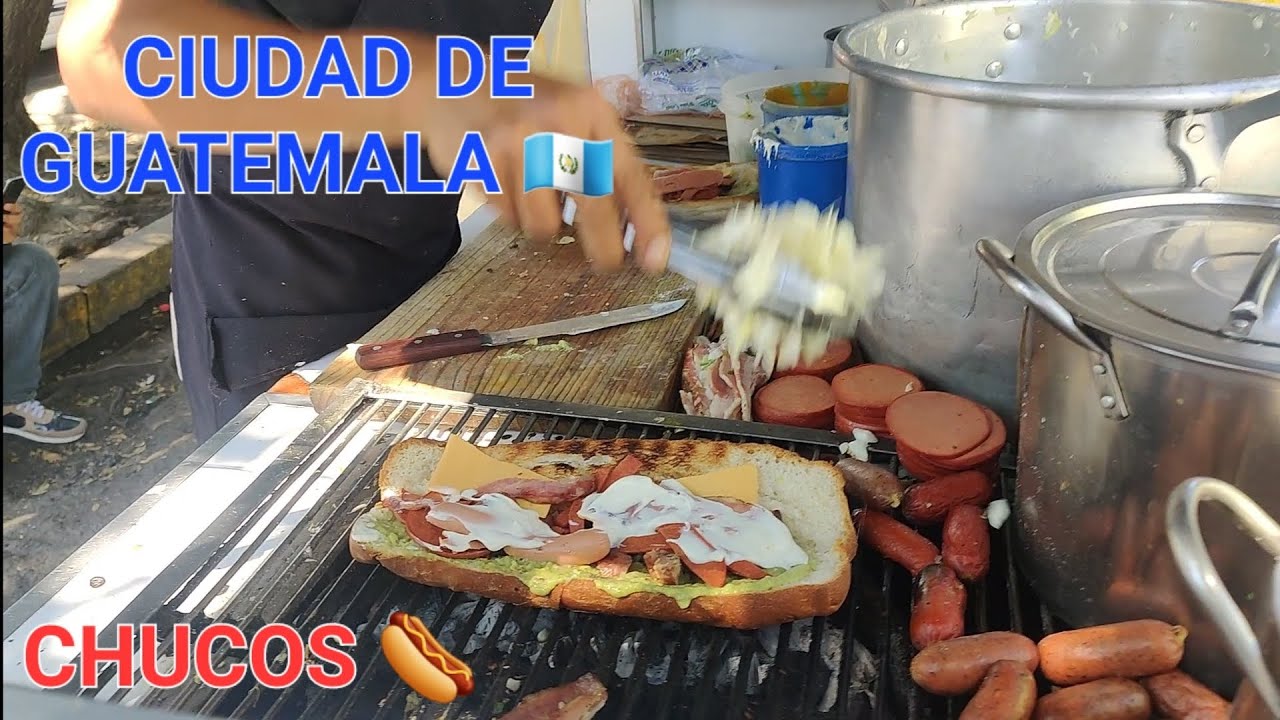 CIUDAD DE GUATEMALA 🇬🇹 CAMPO MARTE COMIENDO SHUCOS OH HOTDOGS