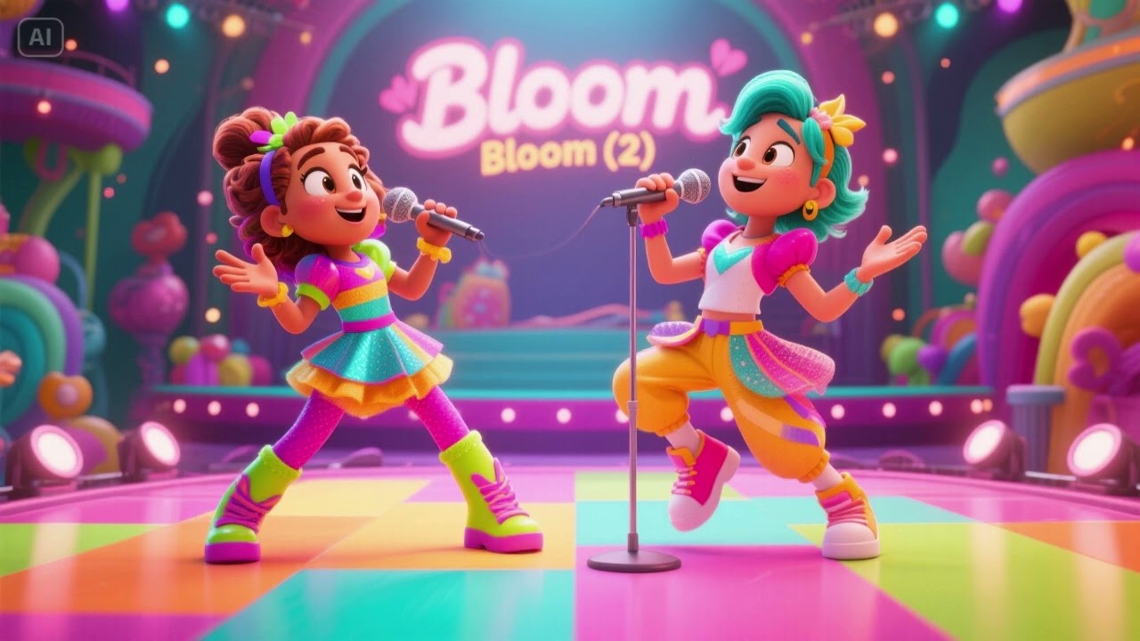 Bloom 2 | Vartoon Nursery Kids Music Videos Songs | Garden Magic Adventure for Kids