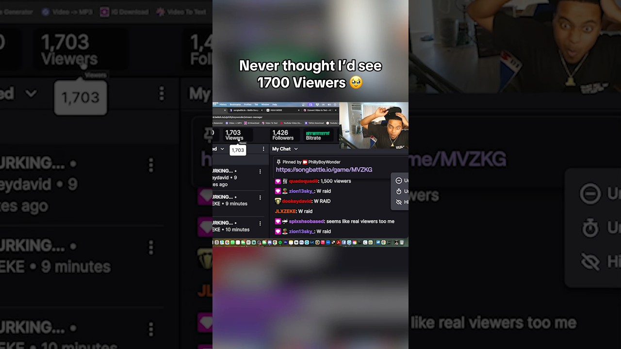 Never Thought I&rsquo;d See 1700 Viewers 🥹