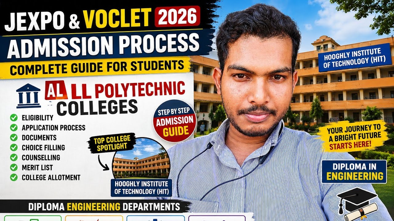 JEXPO and VOCLET 2026 Counselling & Admission Process 🔥 | All Polytechnic Colleges | 