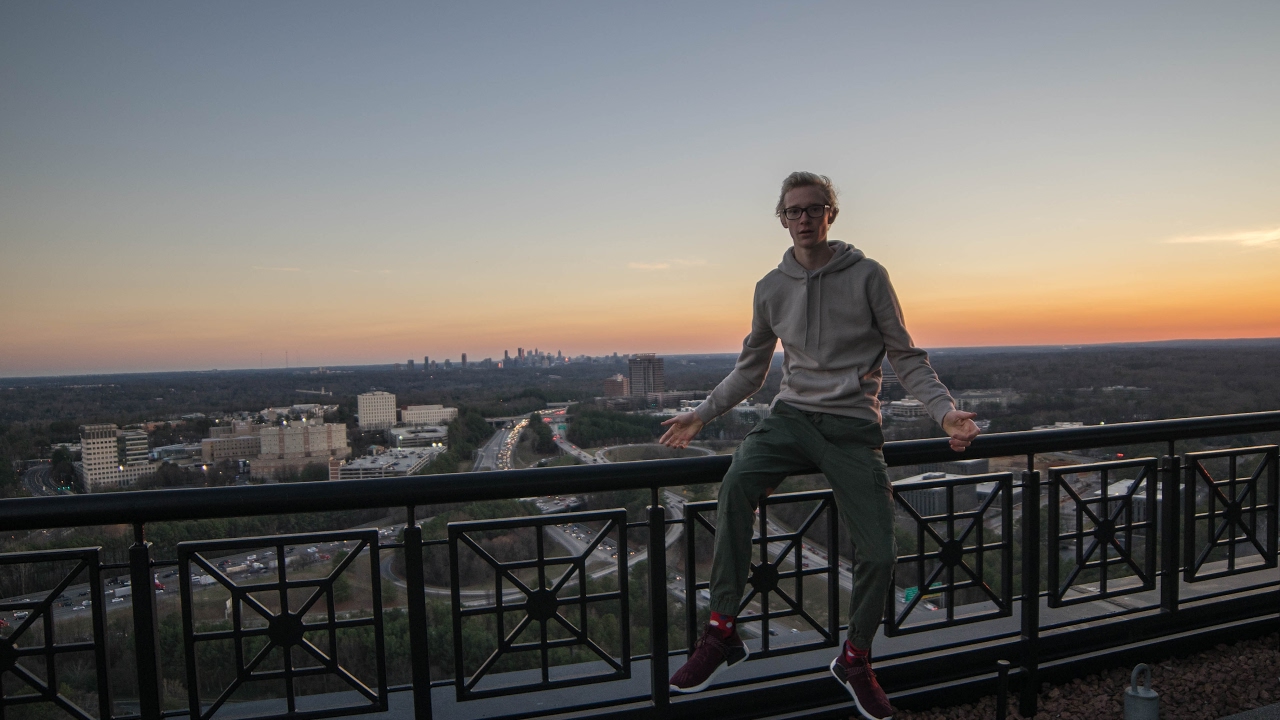 Driving stick, rooftopping, and Pharrel Human race friends and family shoes. Vlog 3