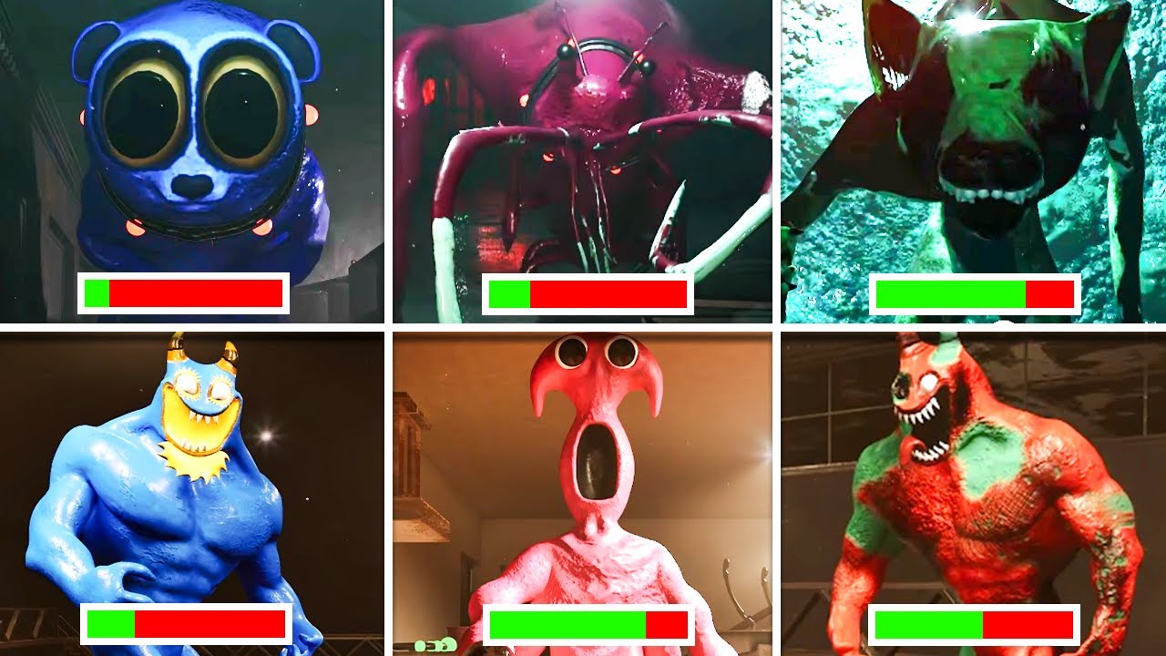 Garten of Banban 8 - All BOSSES With HEALTHBARS
