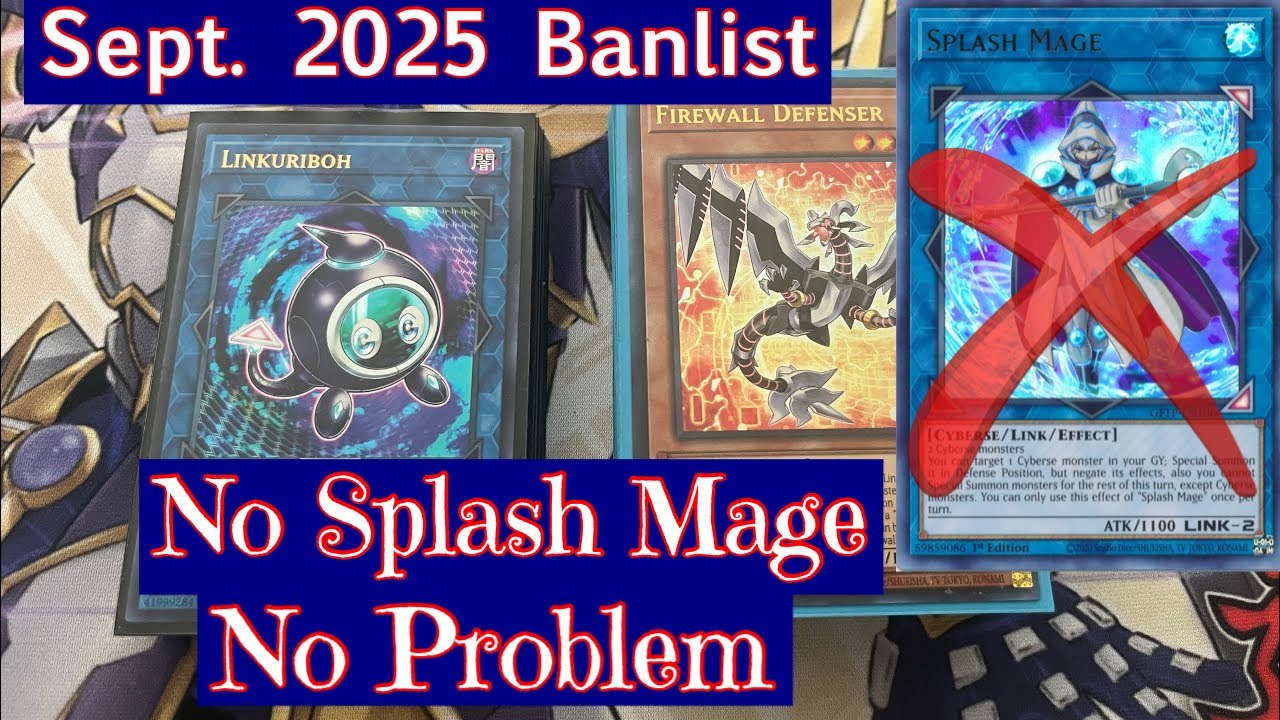 Yugioh CODE TALKER FIREWALL Deck Profile Post September 15, 2025 BANLIST - NO SPLASH MAGE NO PROBLEM