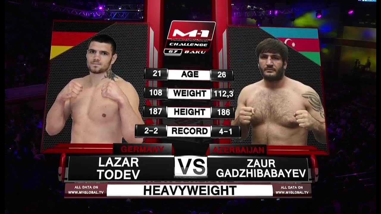 Lazar Todev vs Zaur Gajibabayev, M-1 Challenge 67, June 4th