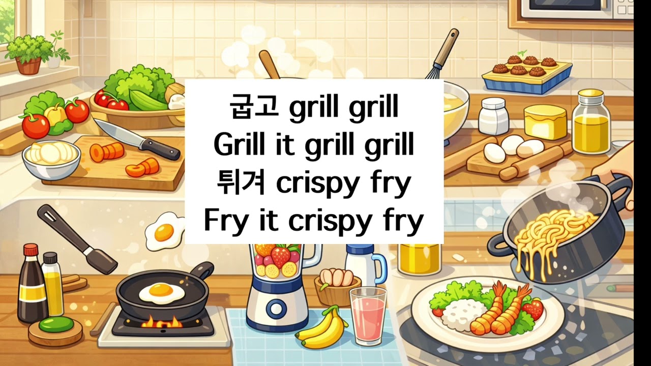 Korean verbs related to cooking