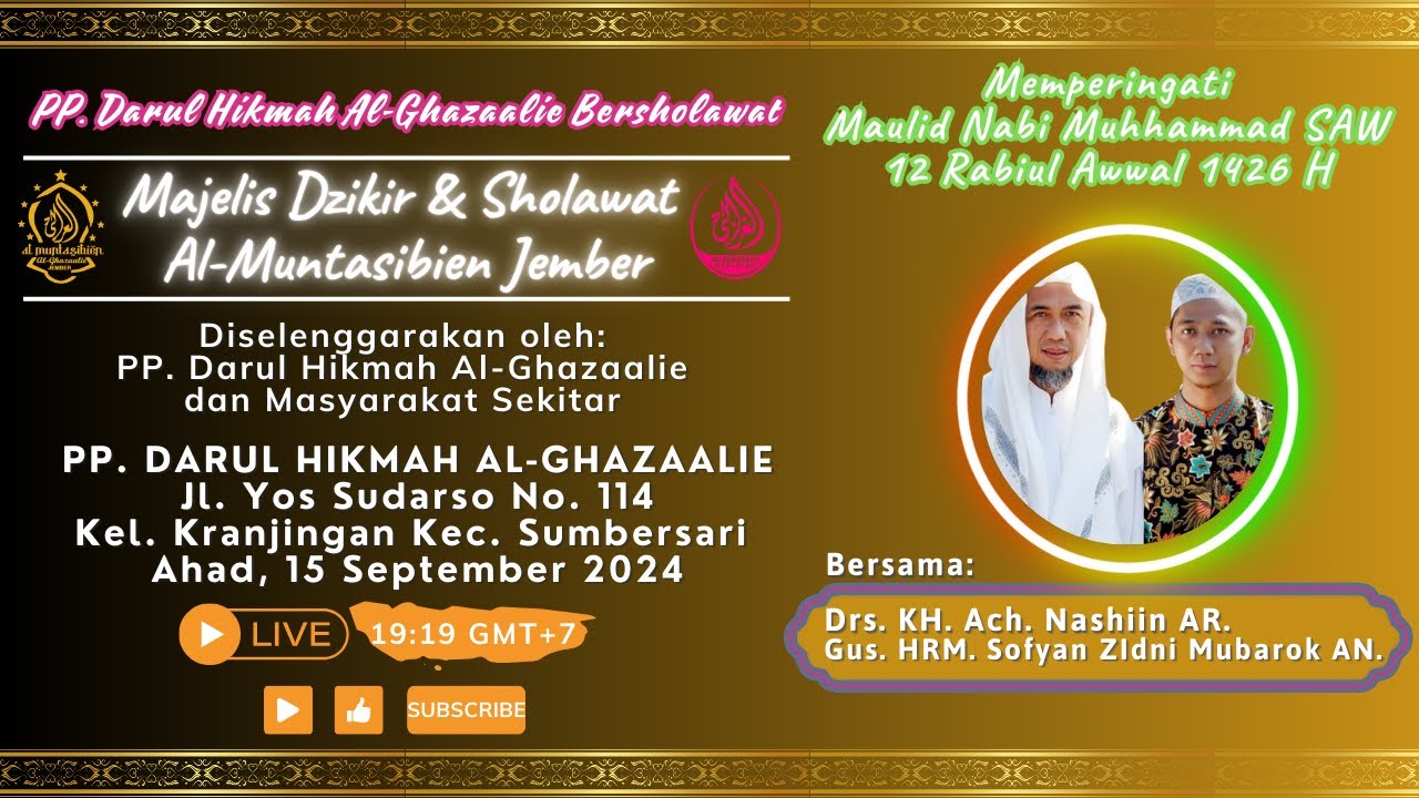 🔴LIVE PP. DARUL HIKMAH AL-GHAZAALIE | MDS AL-MUNTASIBIEN | 15 September 2024