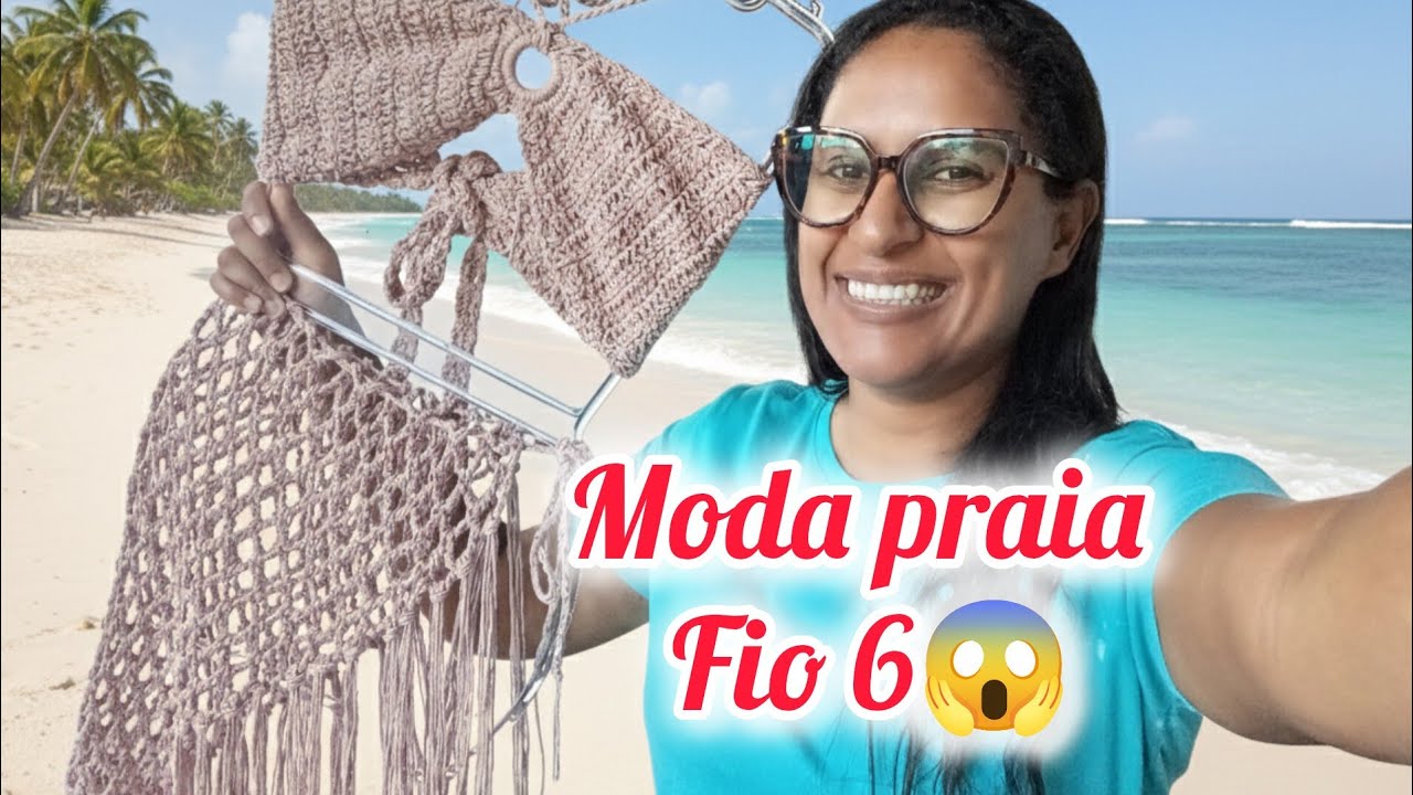 Saída de praia com barbante⁉️/FAÇO R$ 120 com 10,70/💰 qual melhor fio⁉️