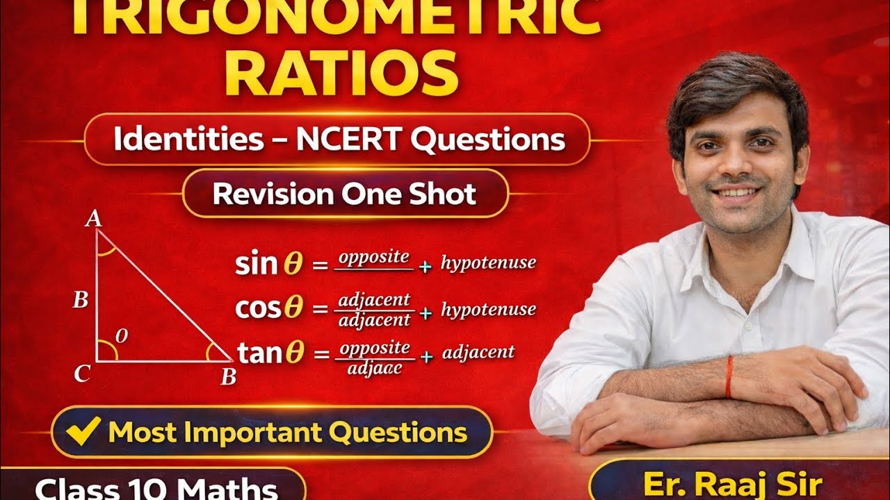 Introduction to Trigonometric Ratios | Identities | NCERT Question Discussion | Class 10 | Er. Raaj 
