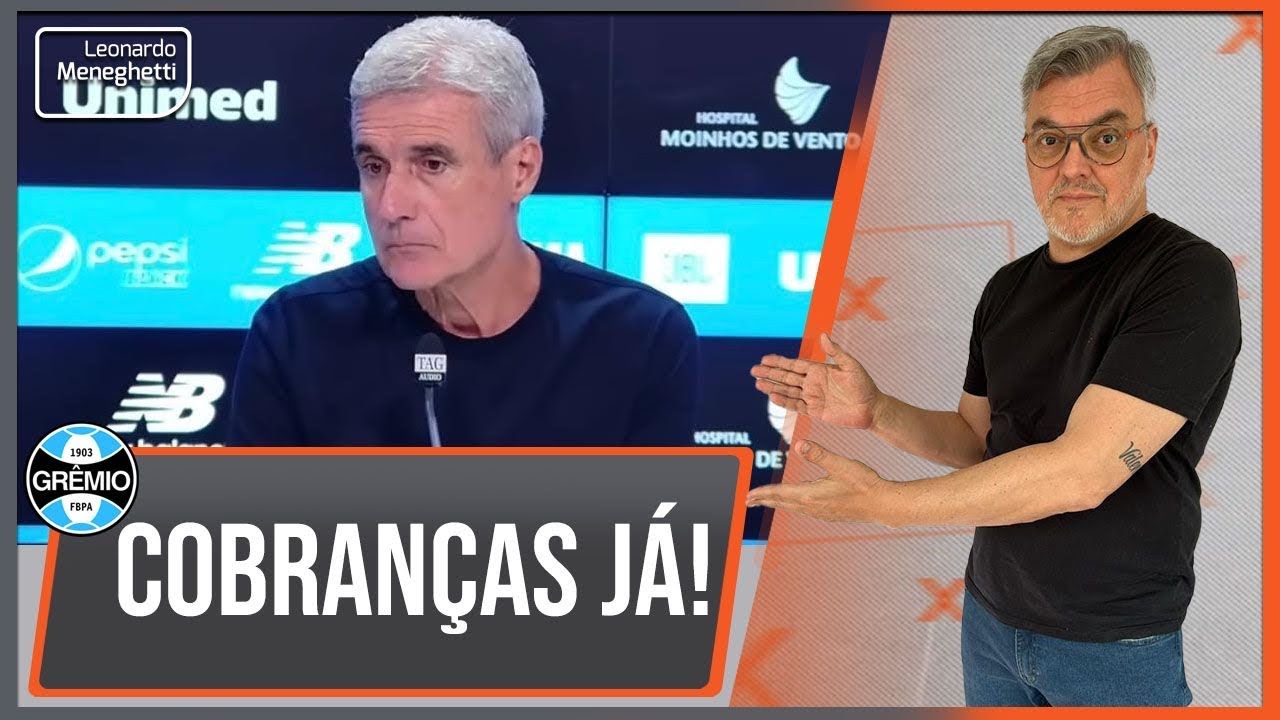 Trabalho de Luís Castro no Grêmio é ruim. Ele precisa ser cobrado!