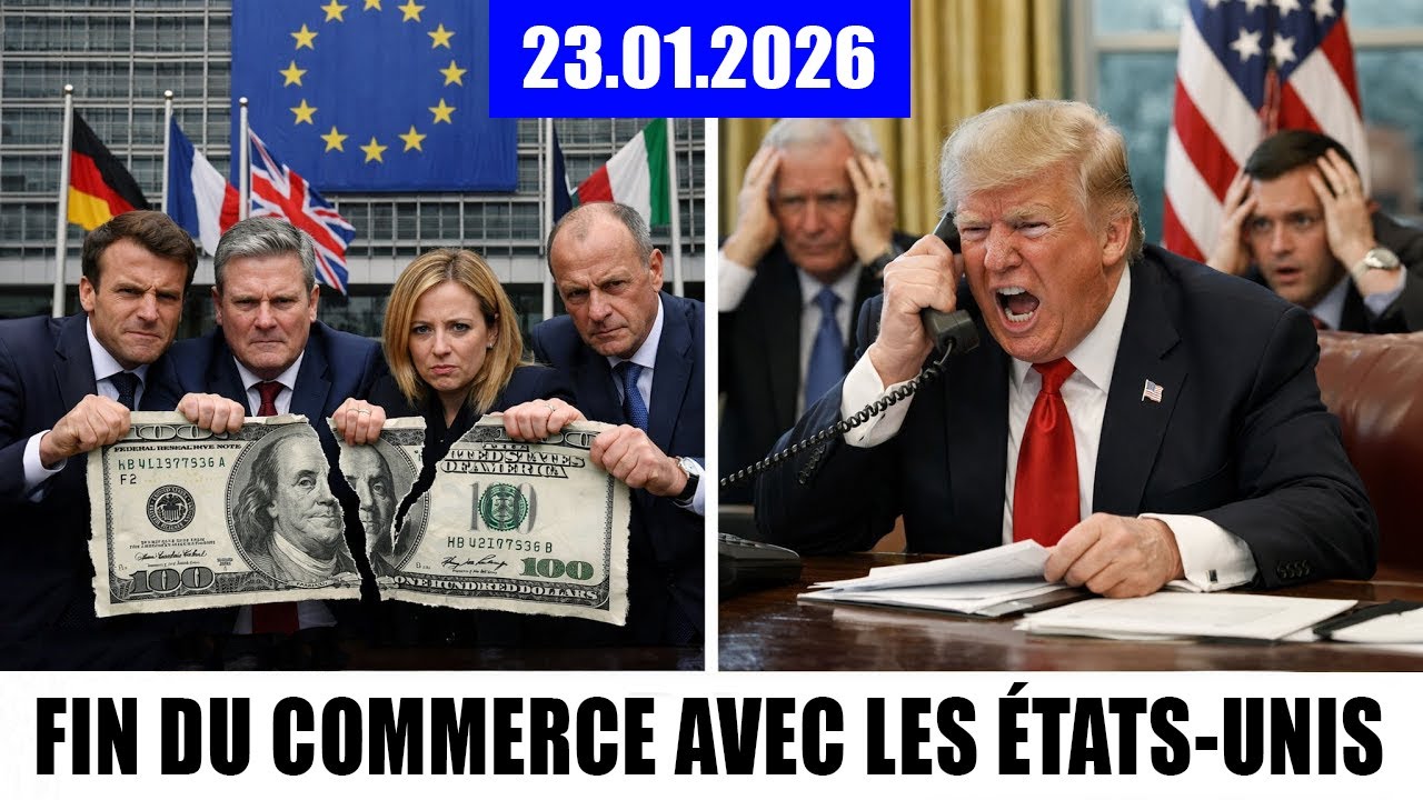 IL Y A 3 MINUTES : L'UE gèle tous les échanges avec les USA tant que Trump vise le Groenland