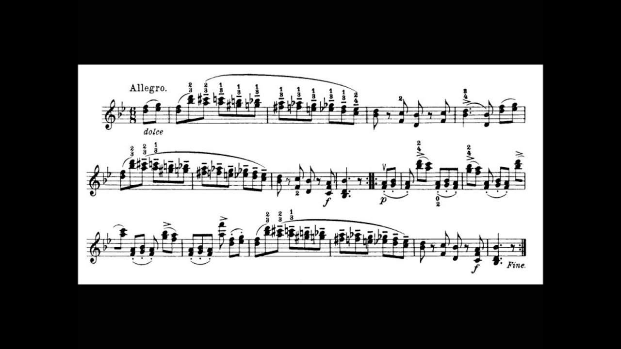 Niccol&ograve; Paganini - Caprice for Solo Violin, Op. 1 No. 13 (Sheet Music)