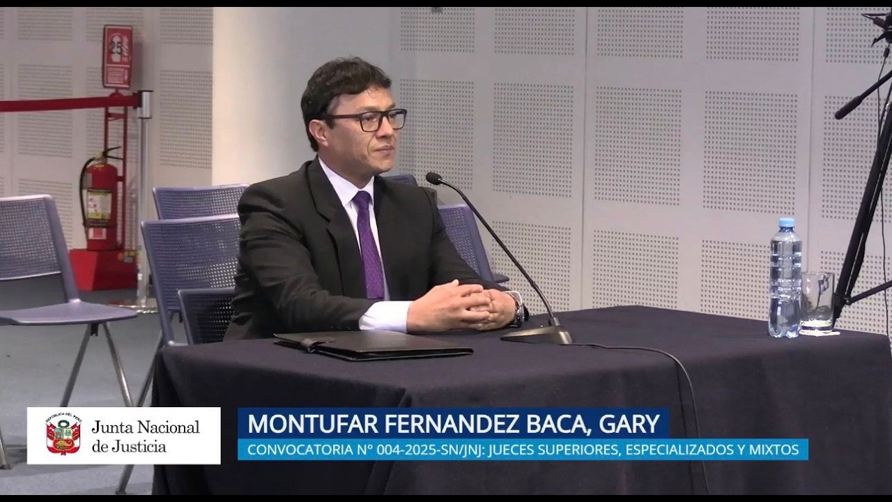 JNJ: Entrevista a  Gary Montufar Fernandez Baca | Convocatoria 004-2025-SN/JNJ