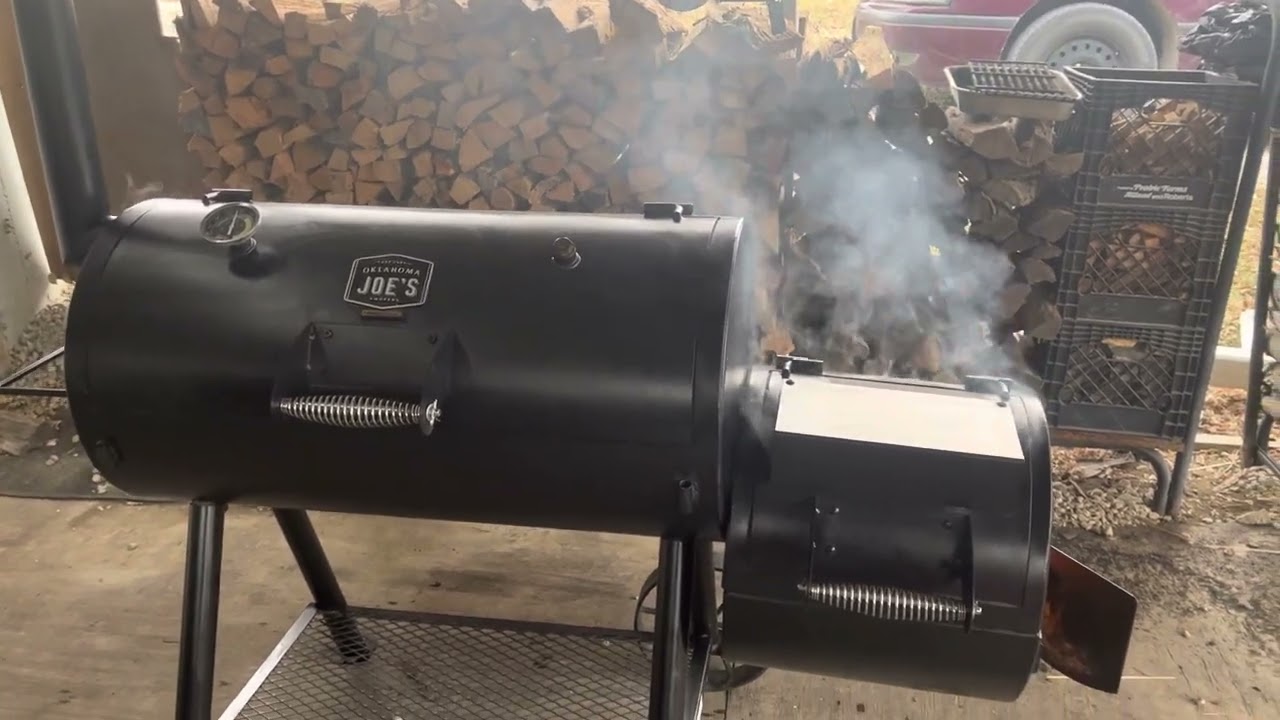 Applied Food Grade Mineral Oil to the Outside Of A Oklahoma Joes Smoker Tonight