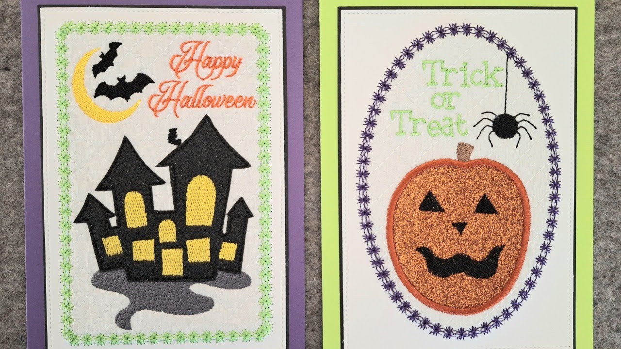 5x7 Halloween Embroidered Cards October 15, 2025