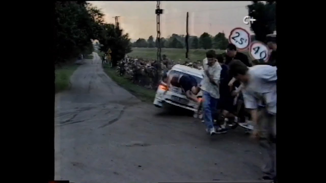 Gielata wypada w kibiców - Rajd Polski 1998