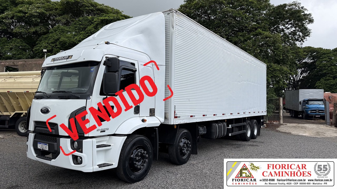 FORD CARGO 2429 2013/2013 TETO ALTO COMPLETO 4° EIXO BÁU 10.00MTS COMP X 3.00MTS ALT