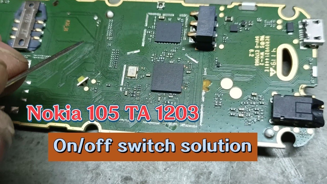 Nokia 105 TA-1203 Dead power kay jumper solution On/off way 💯