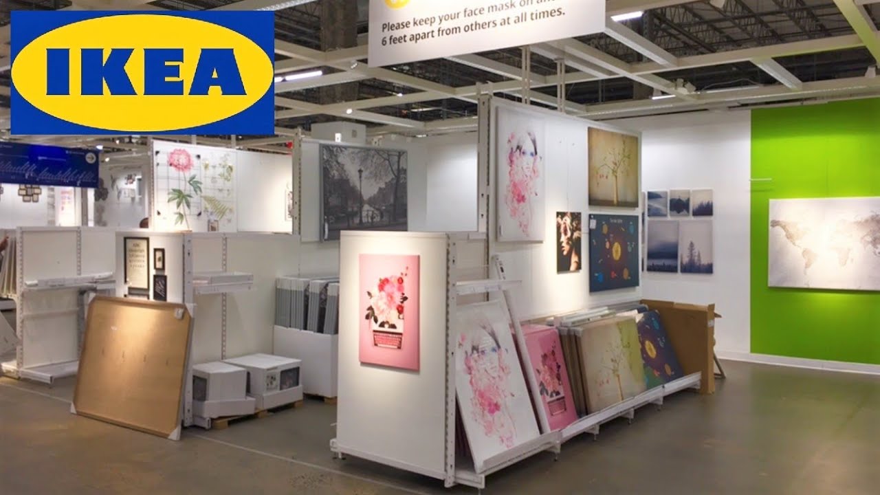 IKEA WALL ART PAINTINGS FRAMES HOME DECOR IKEA SHOP WITH ME SHOPPING STORE WALK THROUGH