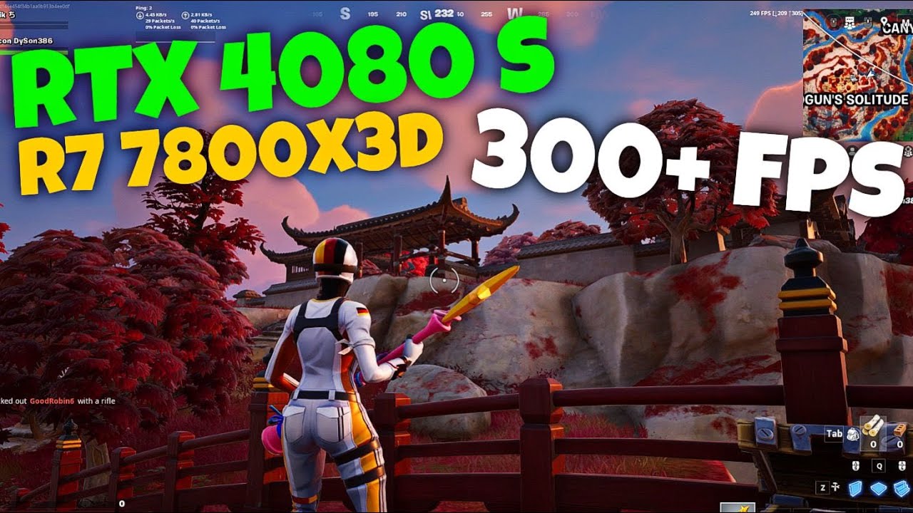 Fortnite Chapter 6 | RTX 4080 Super + Ryzen 7 7800X3D (1080p, DirectX 11 Max Settings)