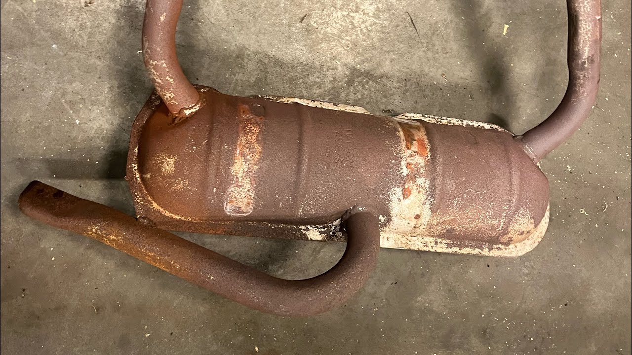 Fiat 126 500 uitlaat vervangen