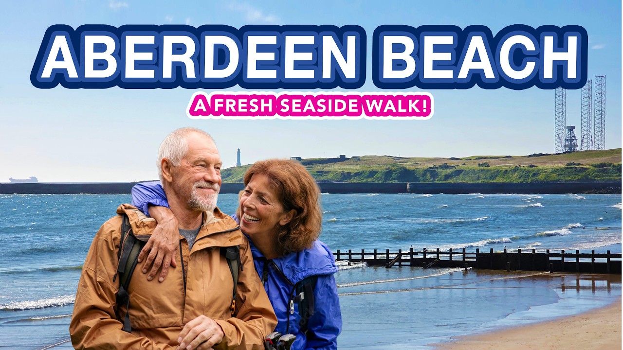 ABERDEEN BEACH | A Blustery Day on Aberdeen Beach Scotland