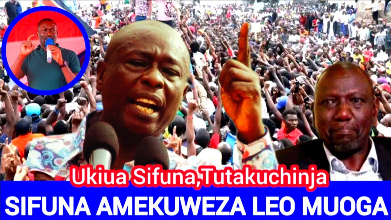 UKIUA SIFUNA TUTAKUCHINJA MCHANA STATEHOUSE; ANGRY GACHAGUA TELLS RUTO AFTER ATTACK 