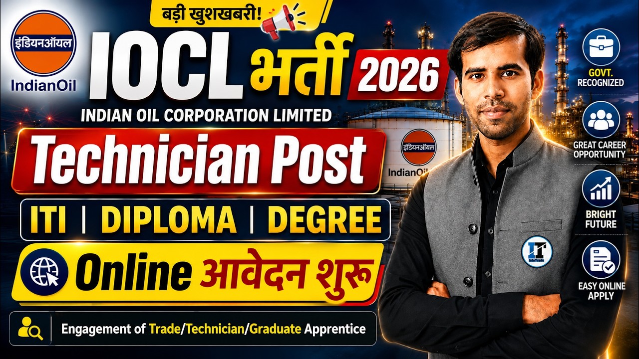 IOCL भर्ती 2026 | IOCL Eligibility Criteria | ITI, Diploma & Graduation Apprentice Training