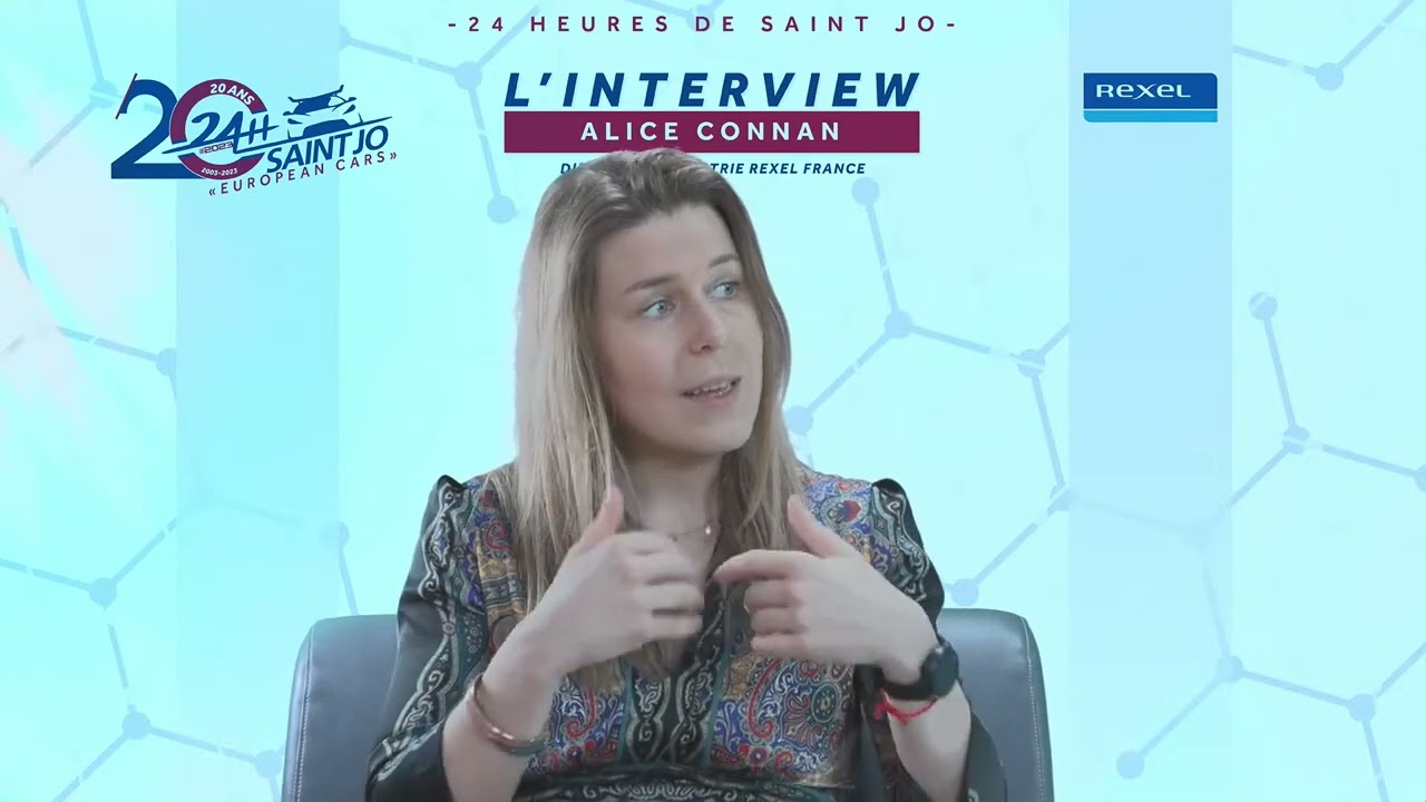 Interview Alice Connan directrice Industrie Rexel France aux 24 Heures de Saint - Jo édition 2023