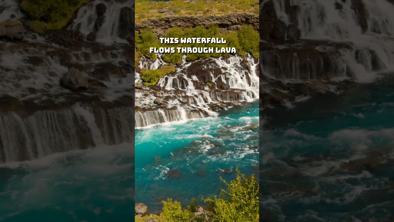 Did You Know This Waterfall Flows Through Lava?
