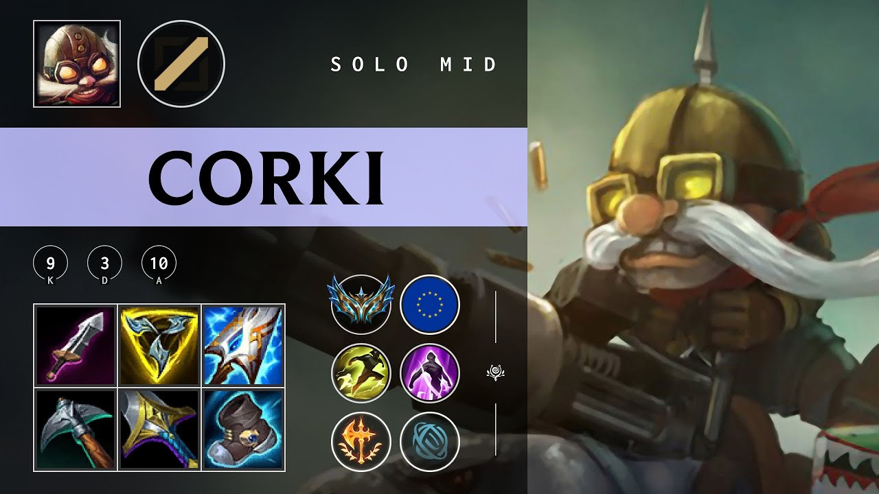 Corki Mid vs Ryze - EUW Challenger Patch 25.24