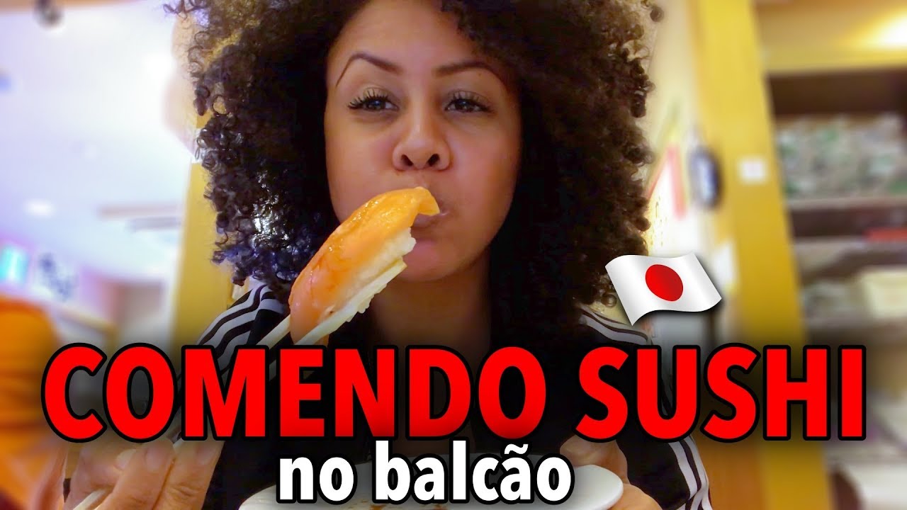 COMI SUSHI NO BALCÃO DO JAPÃO E OLHA NO QUE DEU kkk