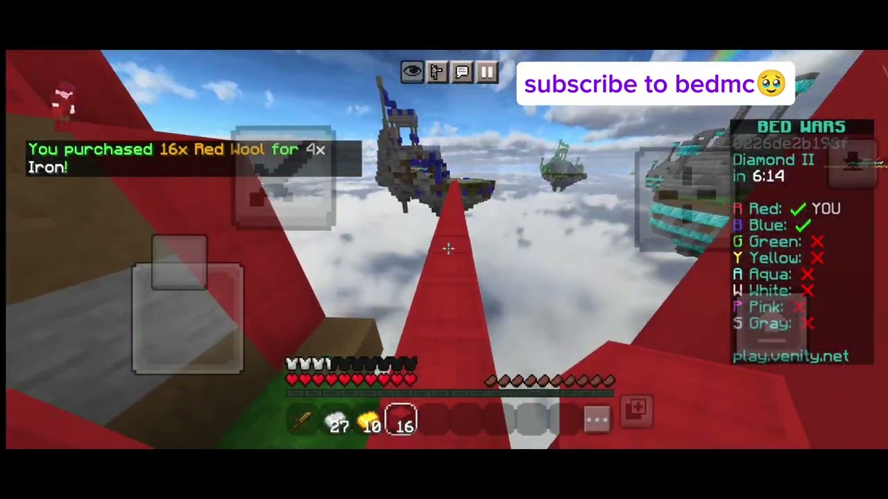 Best video Minecraft bedwar
