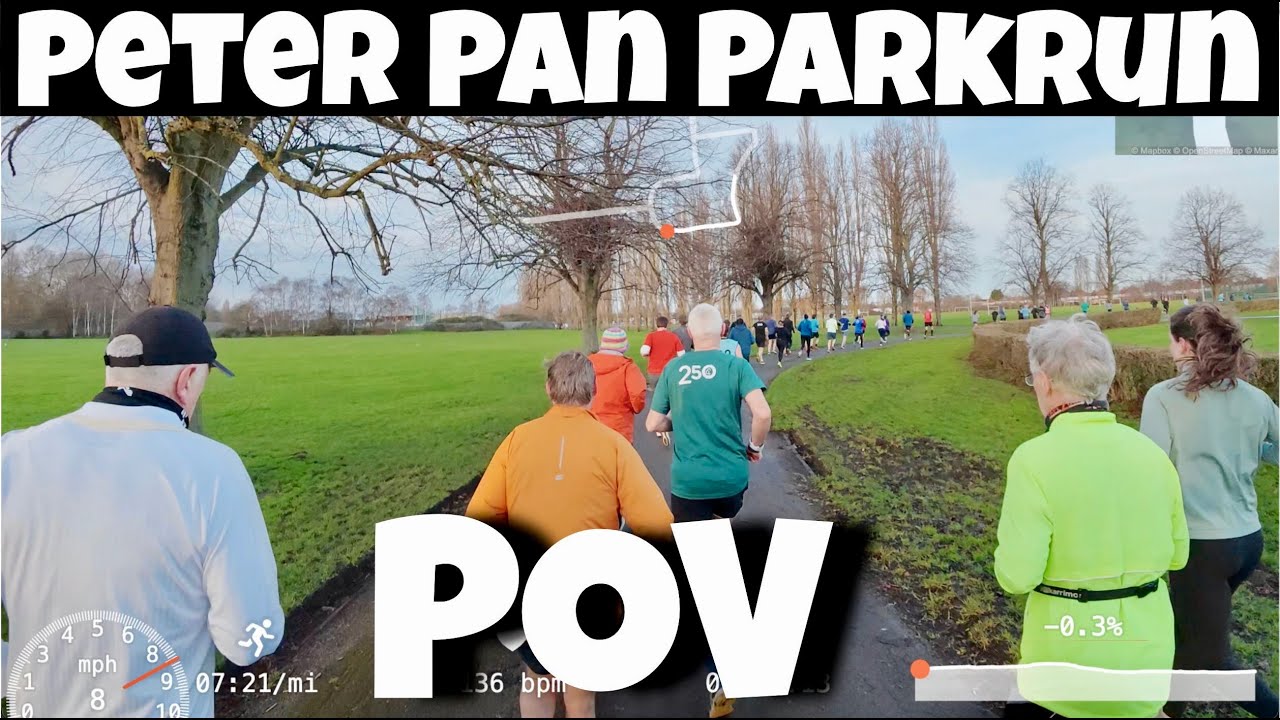 Peter Pan Parkrun Hull - Full Course POV With On Screen Stats