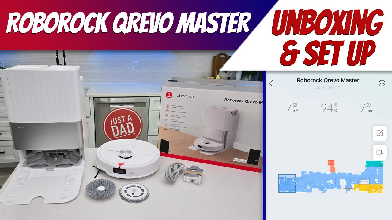 Roborock Qrevo Master Robot Vacuum & Mop UNBOXING & How to SET UP Connect to App