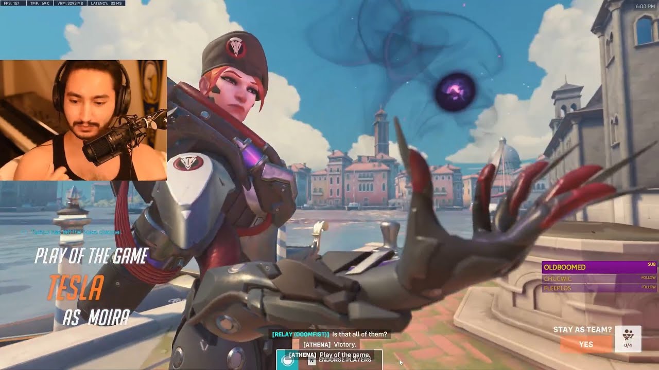 POTG! This is How The best DPS Moira looks in OW 2 - TESLA MOIRA OVERWATCH 2 GAMEPLAY SEASON 2