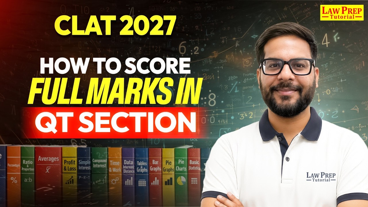 CLAT 2027: How to score full marks in QT Section | Complete Strategy | QT of CLAT