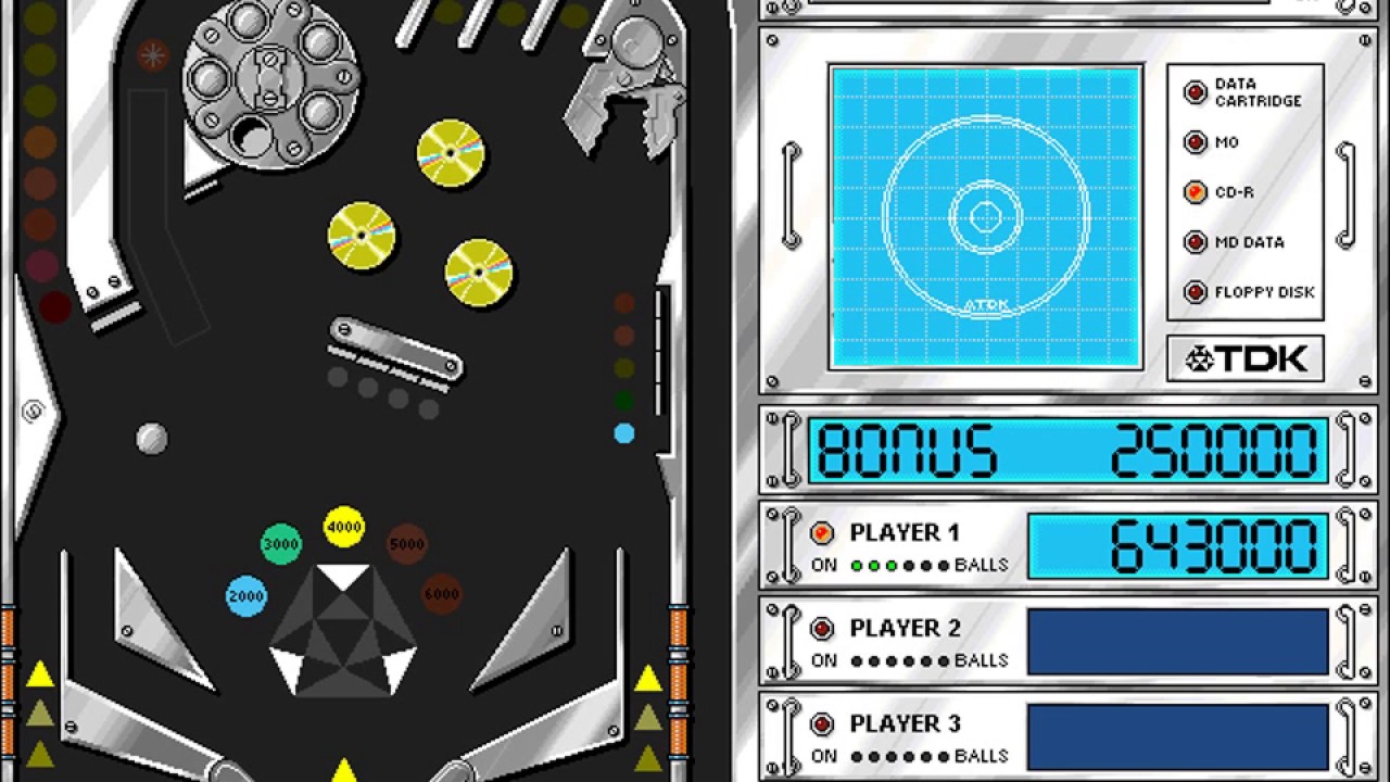 TDK Pinball Machine (KIWI, TDK Recording Media Europe) (Windows 3.x) [1995] [PC Longplay]