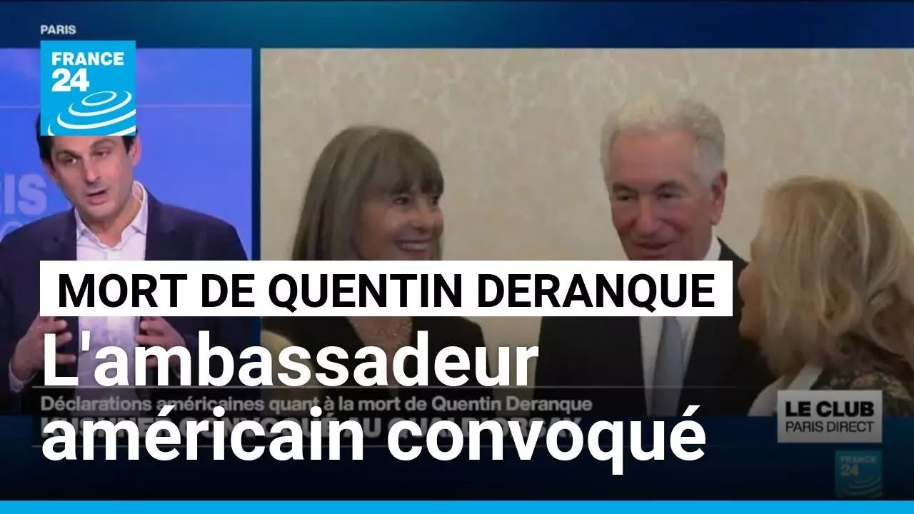 Mort de Quentin Deranque : la France convoque l'ambassadeur américain • FRANCE 24
