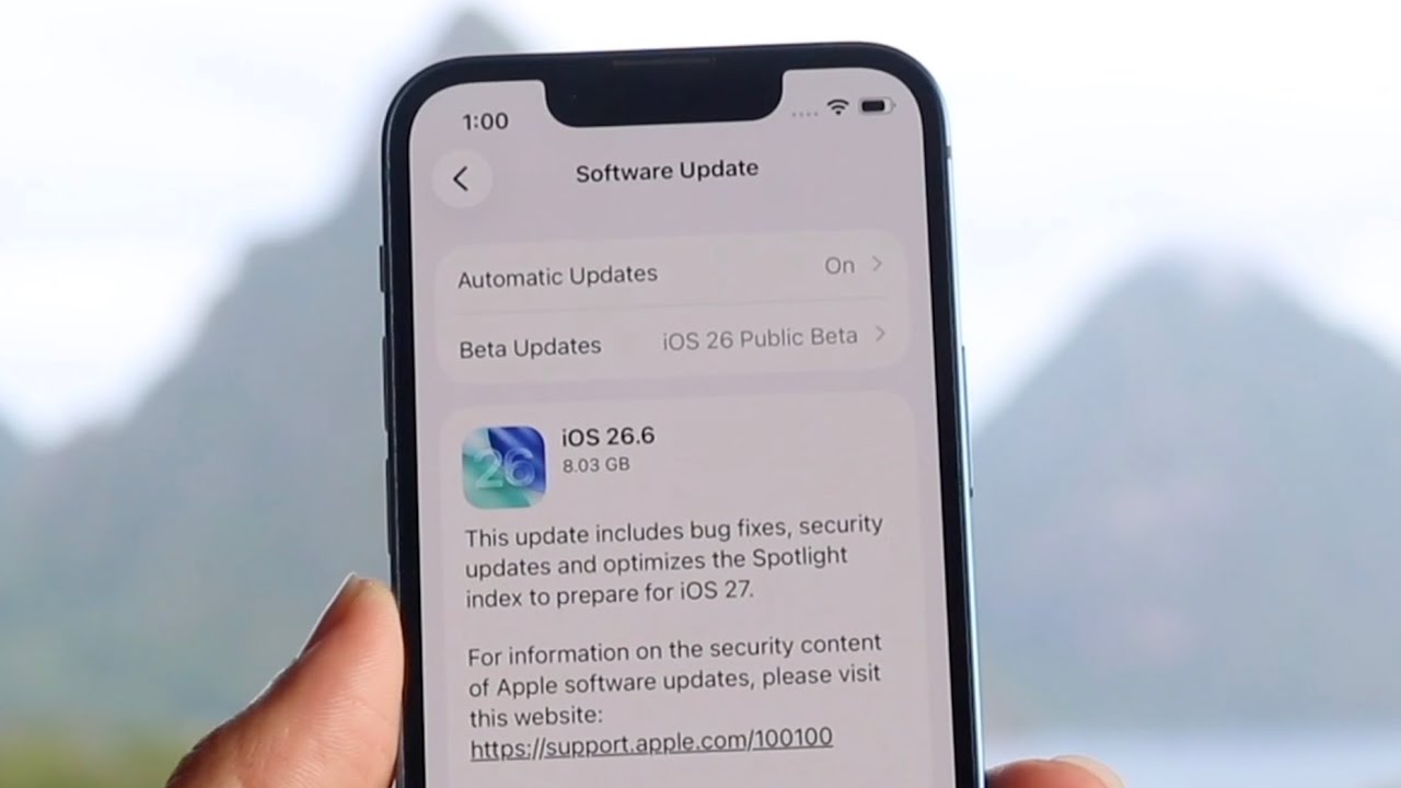 Время работы аккумулятора в iOS 26.6
