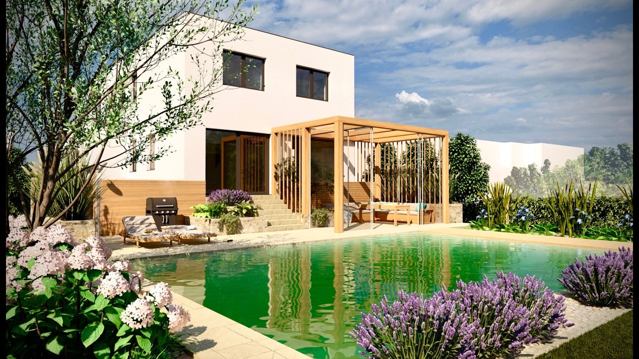 🌞💚Wie gestalte ich einen Modernen Garten / NATURPOOL / Transformation/ Gartengestaltung Ideen, Tipps