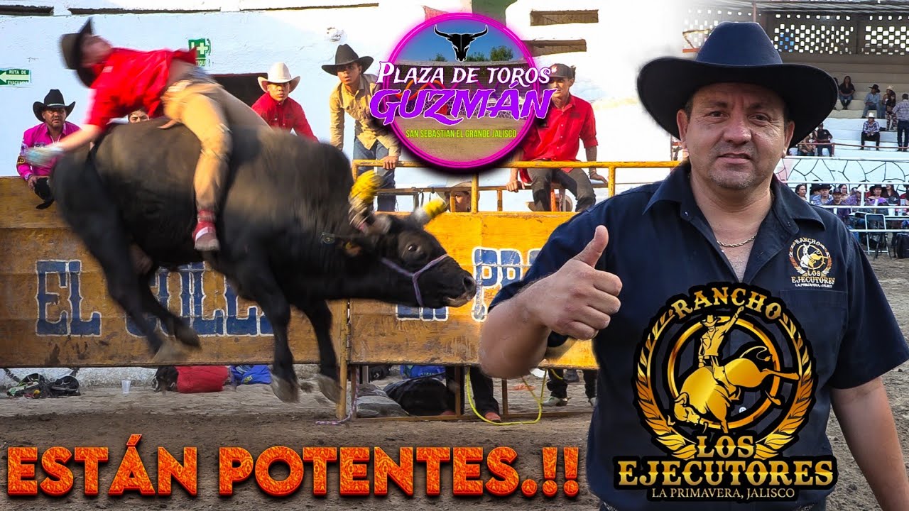 ESTÁN POTENTES ESTOS TOROS.!! RANCHO LOS EJECUTORES EN LA PLAZA DE TOROS GUZMÁN DE SAN SEBASTIÁN.!!