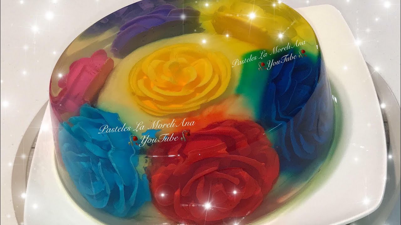Gelatina 3D de rosas  🌹 Para MAMÁ o NEGOCIO