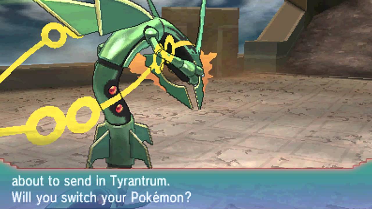Pokemon Omega Ruby - Mega Rayquaza, Zinnia & Deoxys (Delta Episode Ending)