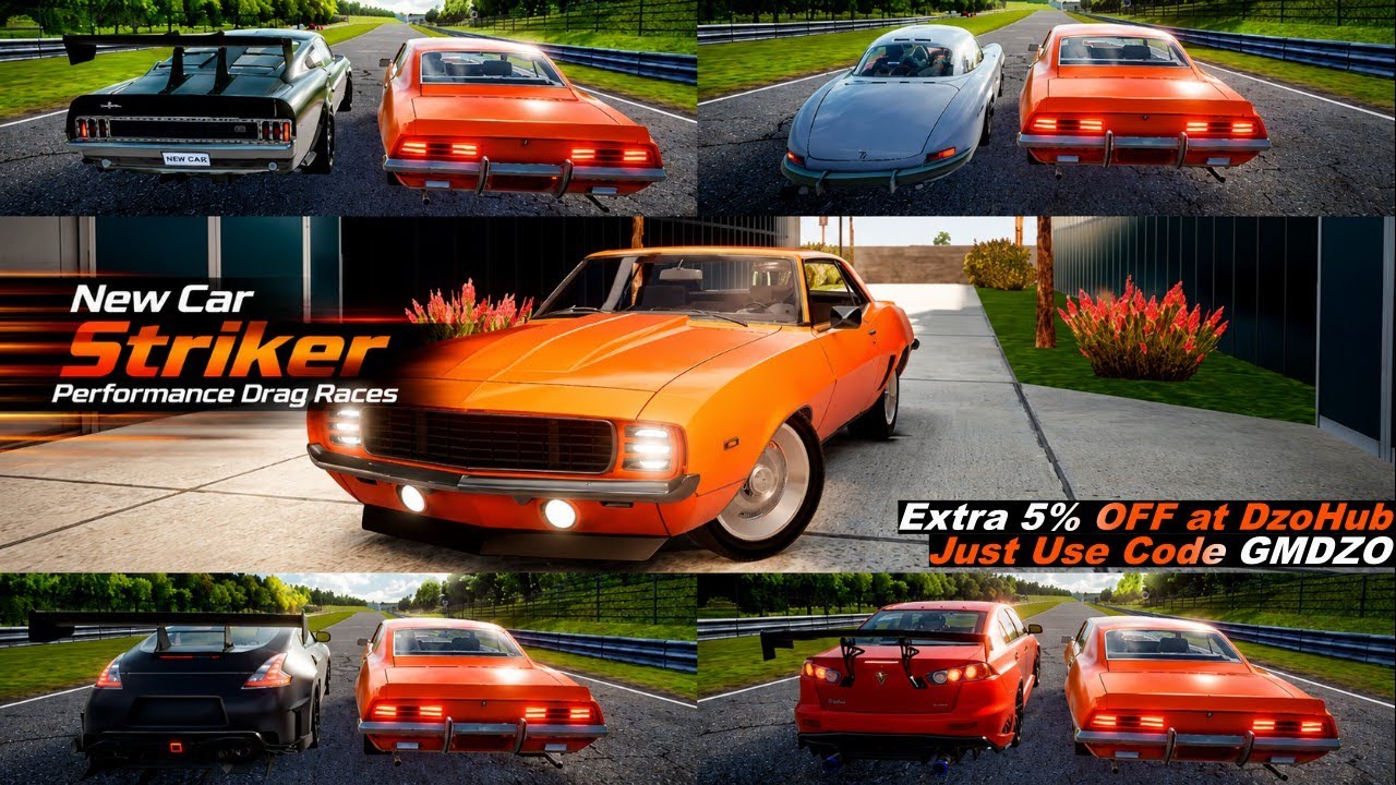 Drive Zone Online || New Car Striker - Level 1 To Max Level Performance Test & Drag Races 