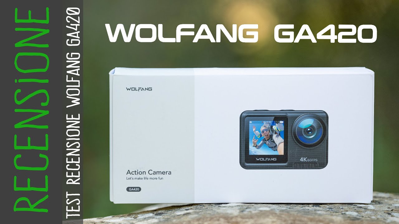 Recensione WOLFANG GA420 ...... e comparativa con gopro