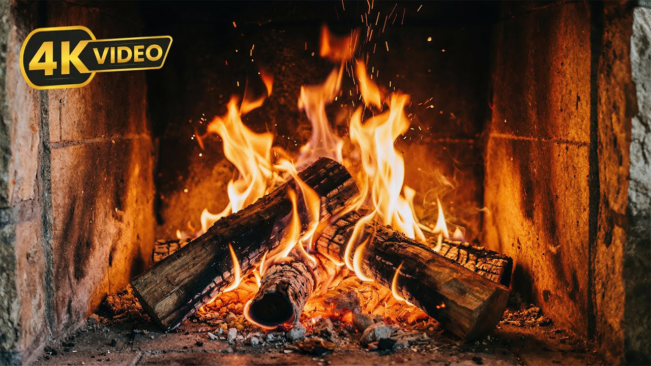 🔥 The Magical Fireplace – Soothing Sounds and Warm Firelight for Relaxing Moments (Fireplace 4K)
