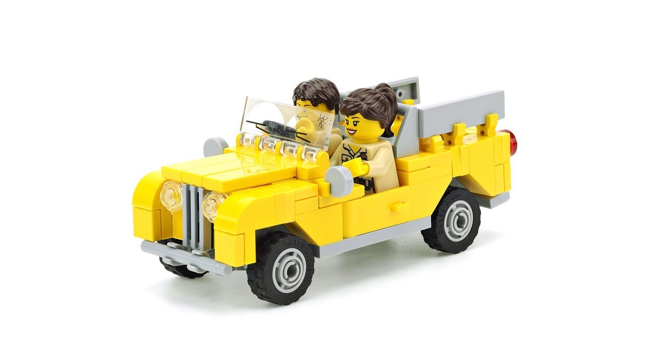 LEGO Yellow Land Rover. MOC Building Instructions